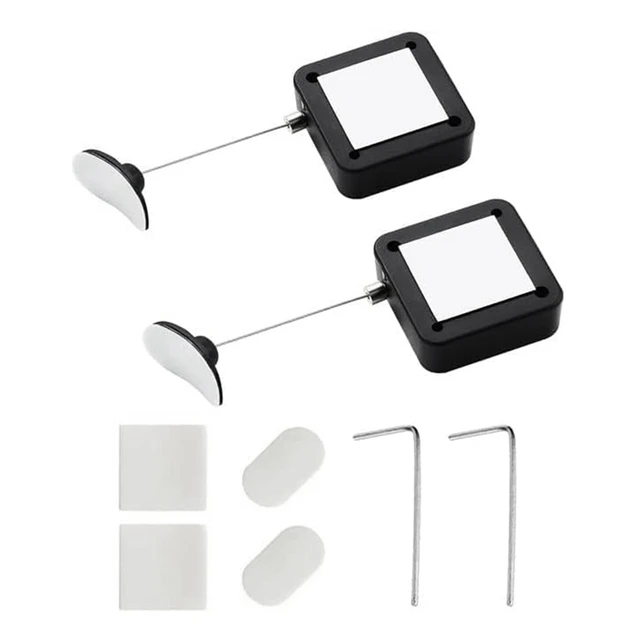 Retractable Remote Control Tethers, Remote Cable Lock , 6.6Ft /2M Remote Control Security Lock For TV And DVD 2 Pcs-Y41A 3