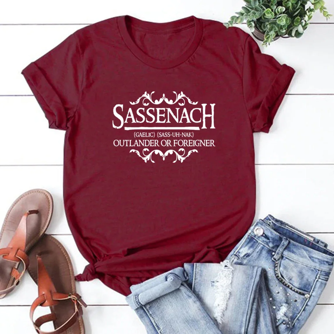 Felpa Da Donna Fraser's Ridge: Design Outlander Con Scritta Sassenach, Misto Cotone, Taglie S-XXL, Regalo Per Fan Della Scozia