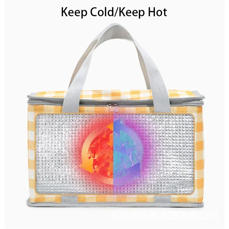 Large Capacity Portable Thermal Insulation Bag Picnic Basket Thickened Oxford Cloth Outdoor Hand Bags Travel Camping Equipment lunch cooler bag cooler bag lunch bag storage bag camping storage bag