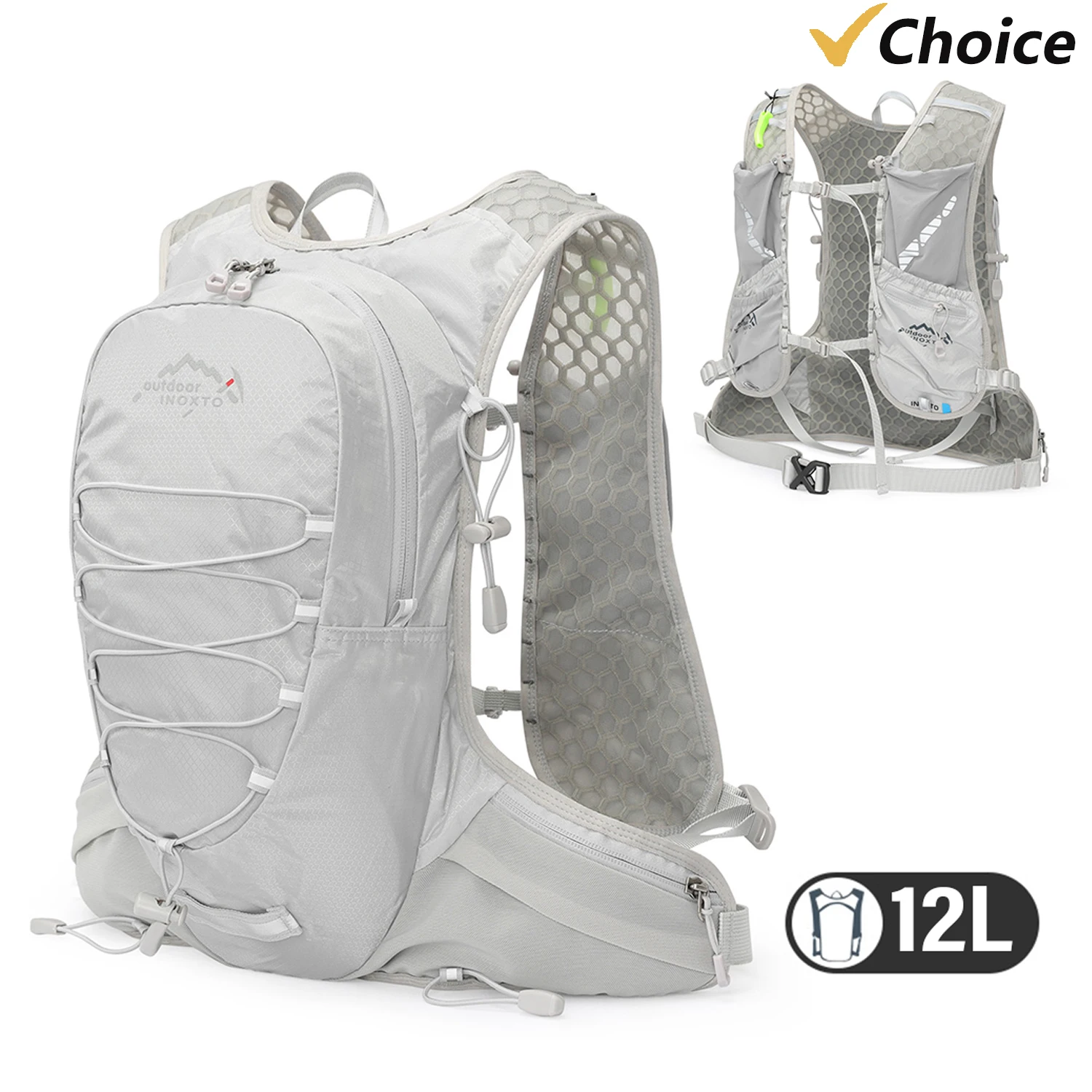 12L Cycling Hydration Backpack Lightweight Riding Vest Pack Backpack for Outdoor Running Camping Mountaineering Equipment