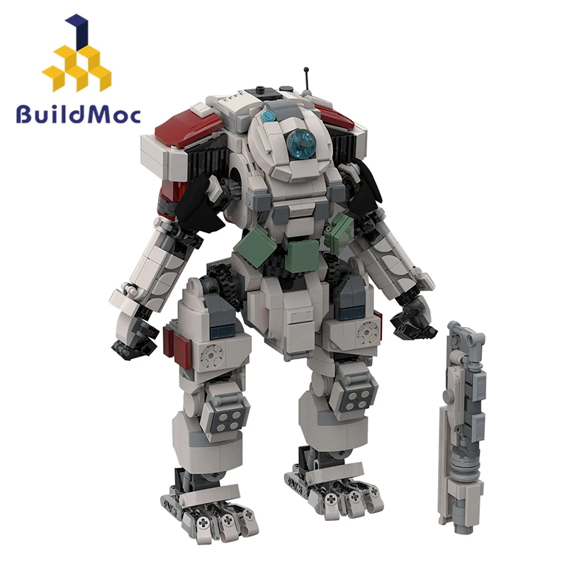 

BuildMoc Titanfall 2 Scorch Titan Mecha Building Blocks Set Battle Robot Soldiers Bricks Game DIY Toy For Children Birthday Gift