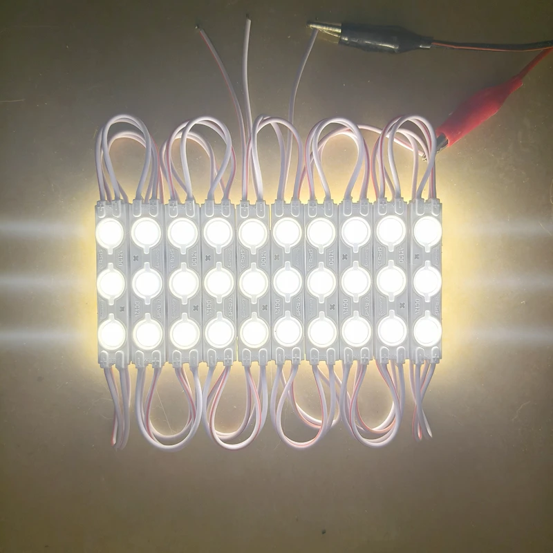 100PCS SMD 2835 3-LED DC12V 고출력 LED 모듈, 간판, 라이트 박스, 매장 장 방수 LED 스트립 조명