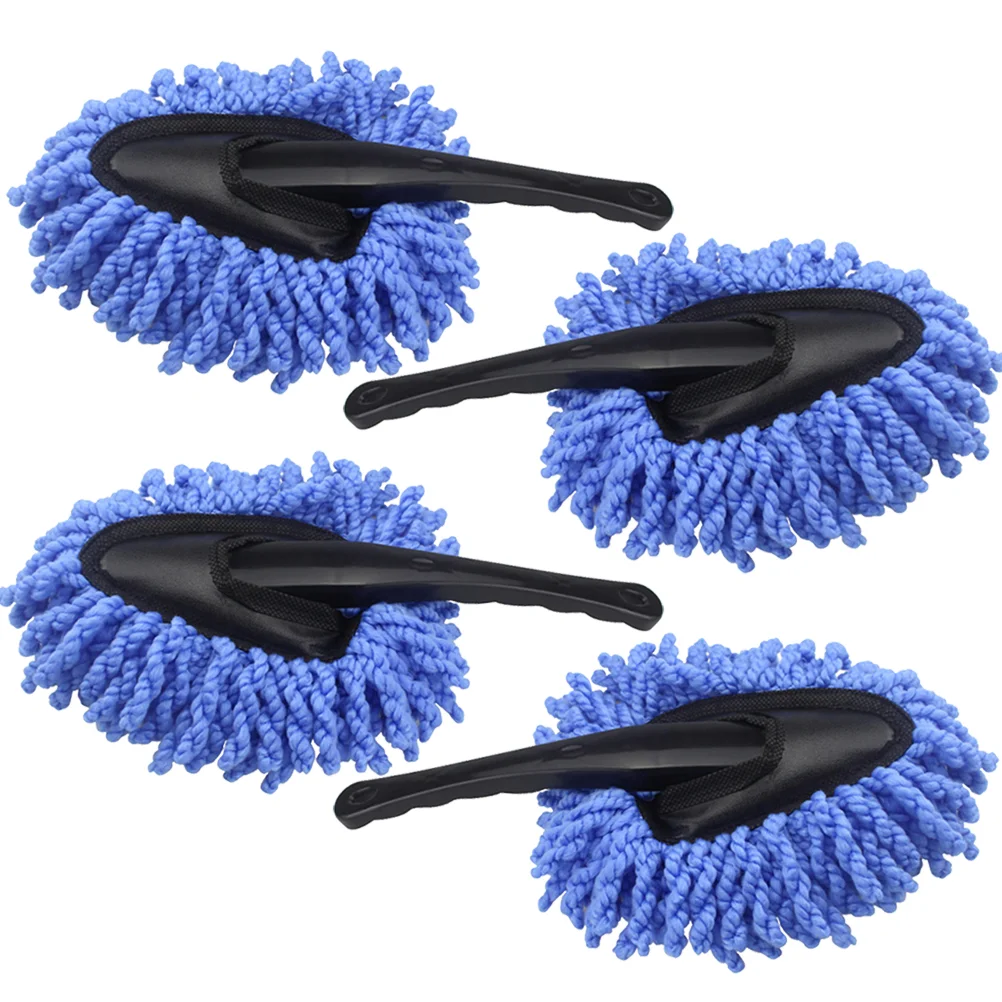 

4 Car Cleaning Brush Car Duster Car Wash Mop Microfiber Dash Duster Auto Cleaning Tool for Car Vehicle Auto