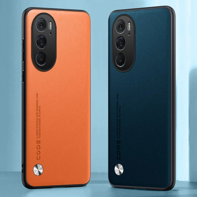 Premium Matte PU Leather Phone Case - Full Protection Silicone Cover