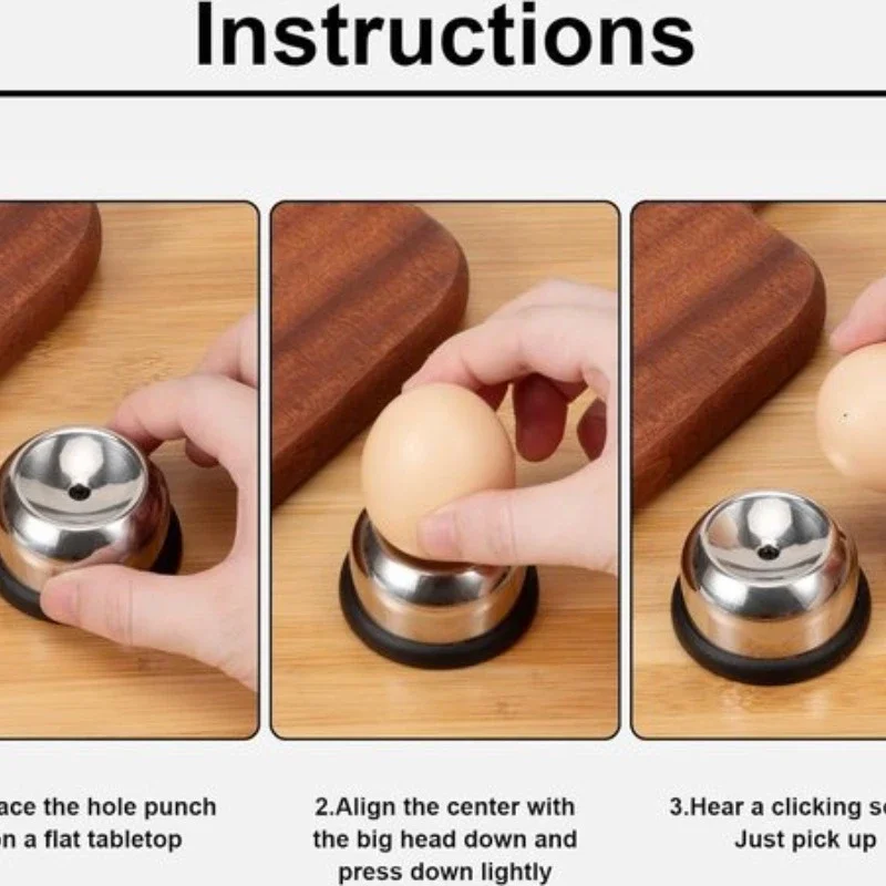 Egg Piercer Stainless Steel Needle Eggs Hole Puncher Kitchen EssentialsFor Boiled Eggs Pricker Opener Baking Accessories