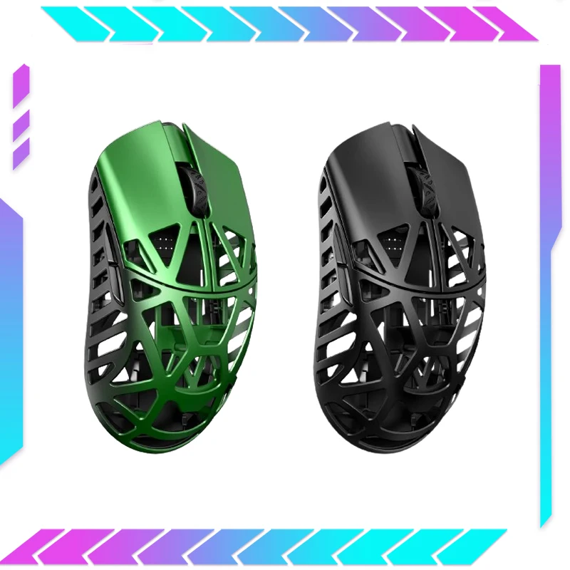 

Wanling Beast X Max мышь 8k, двойной режим Paw3395 Wlmouse, игровая мышь из магниевого сплава, легкая, с вырезами, для ПК