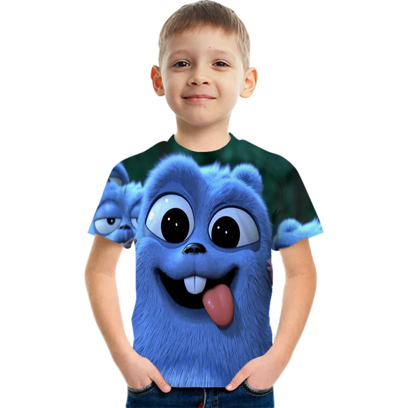 t shirt boy or girl	 Summer Baby Boys Funny Clothes Sunlight Grizzy Bear 3D Print Top Baby Boys Girl Teen Christmas Lemmings Tshirt Camisetas Tops t-shirt kid dress	