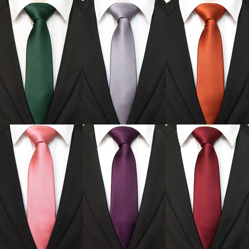 JEMYGINS New Green Solid Silk Ties for Men 7cm Blue Necktie Shirt Accessories Wedding Gift Man's Office Gravatas neck tie