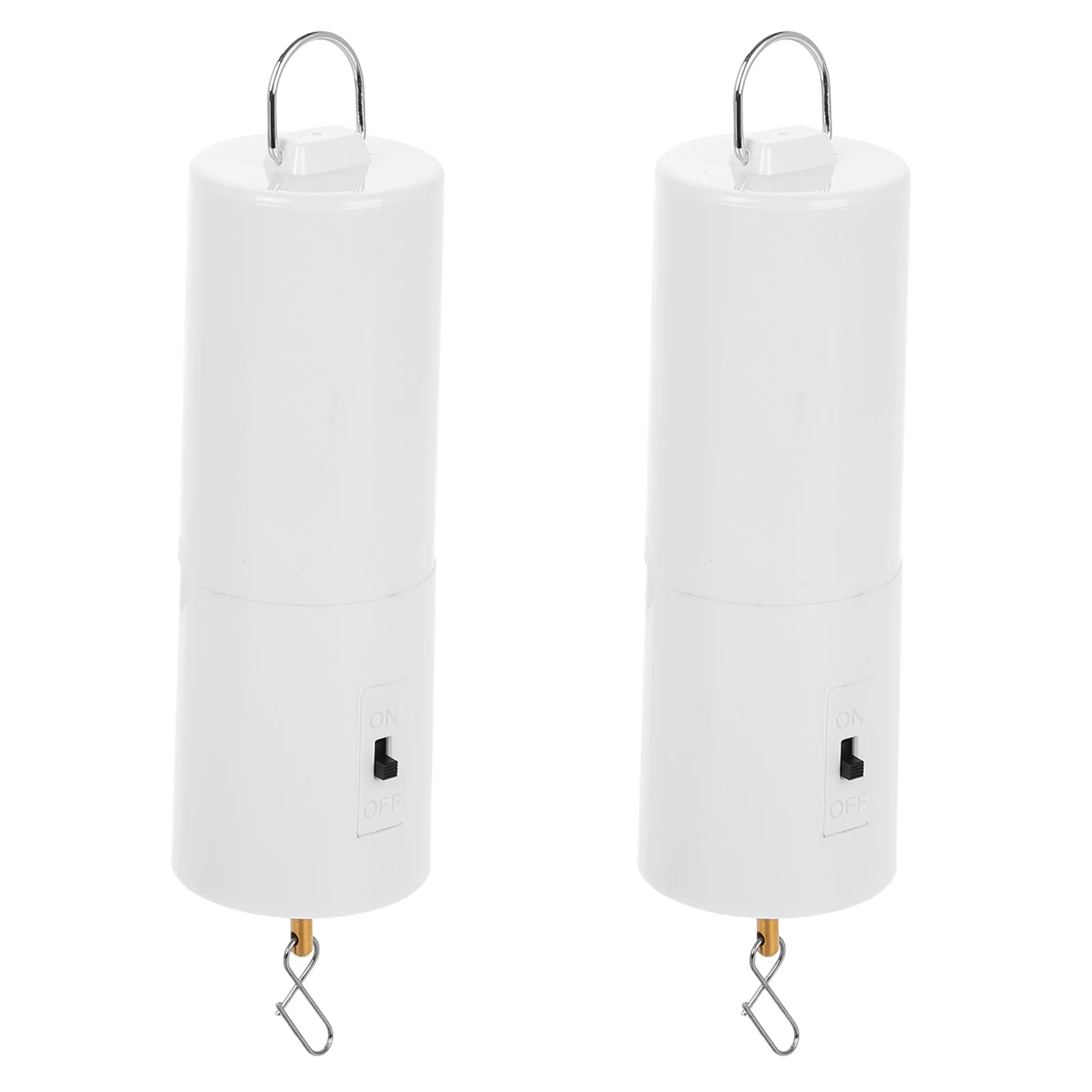 2 Pcs Windmill Rotating Motor Camping Bell DIY Chimes Garden Spinning for Props Hanging Display with Hook Decorate