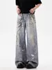 2024 Ropa Y2K Streetwear 3D Graphic Print Baggy Jeans Pants For Men 90S Vintage Clothes Straight Gothic Punk Old Denim Trousers 3