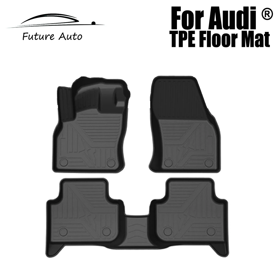Car Floor Mat for Audi A5 A7 Q3 Q5 Q7 Q8 TPE Rubber Waterproof NonSlip Fully Surrounded Floor