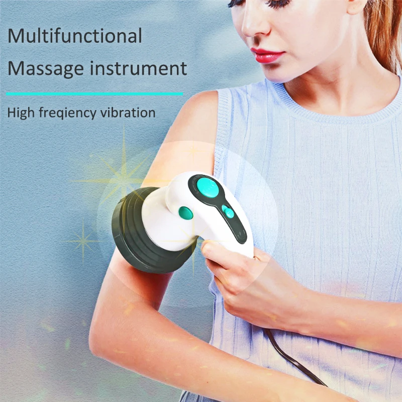 Masajeador corporal adelgazante con rodillo anticelulítico, eléctrico, de mano, infrarrojo, para brazos, piernas, caderas, abdomen, eliminar grasa._voghion.com