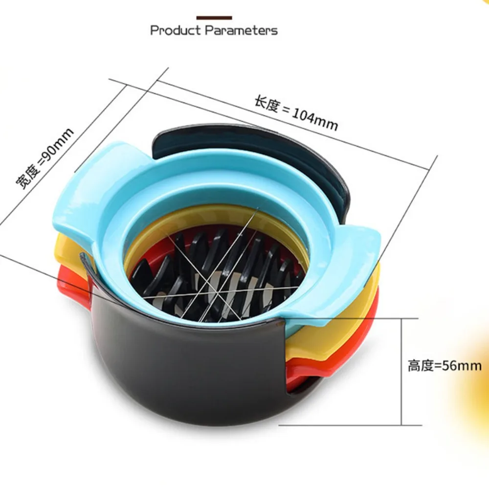 3 In 1 Egg Cutter Multifunctional Stainless Steel Egg Slicer Sectioner New Meat Cutter Cutter Mold Kitchen Gadgets Egg Tools