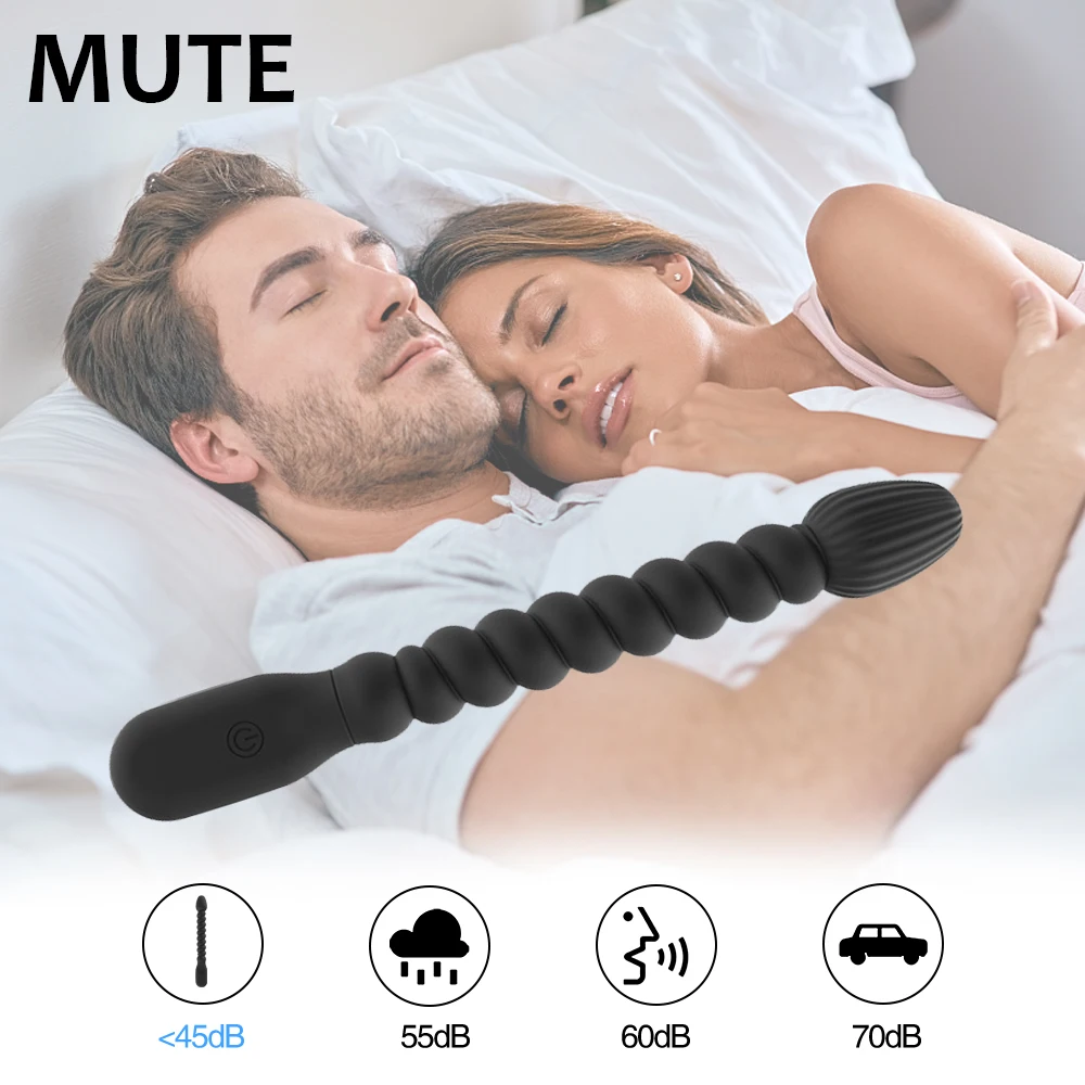 2023 new Vibrators Anal Beads 10 Speeds Female for Women Soft Butt Plug Stimulator Vibrating Gay Sex Toys for Men A_voghion.com