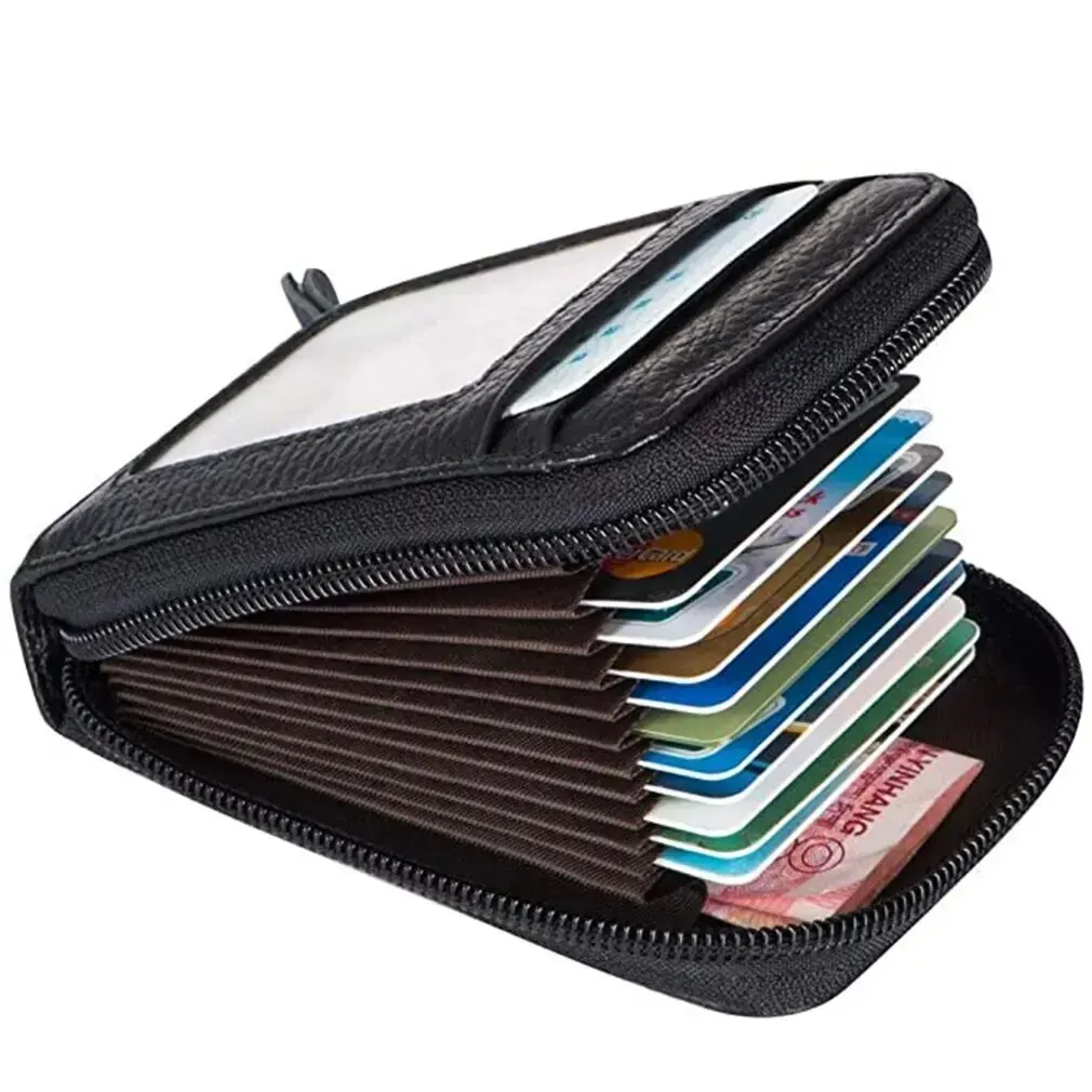 Portable Womens Card Bag Zipper