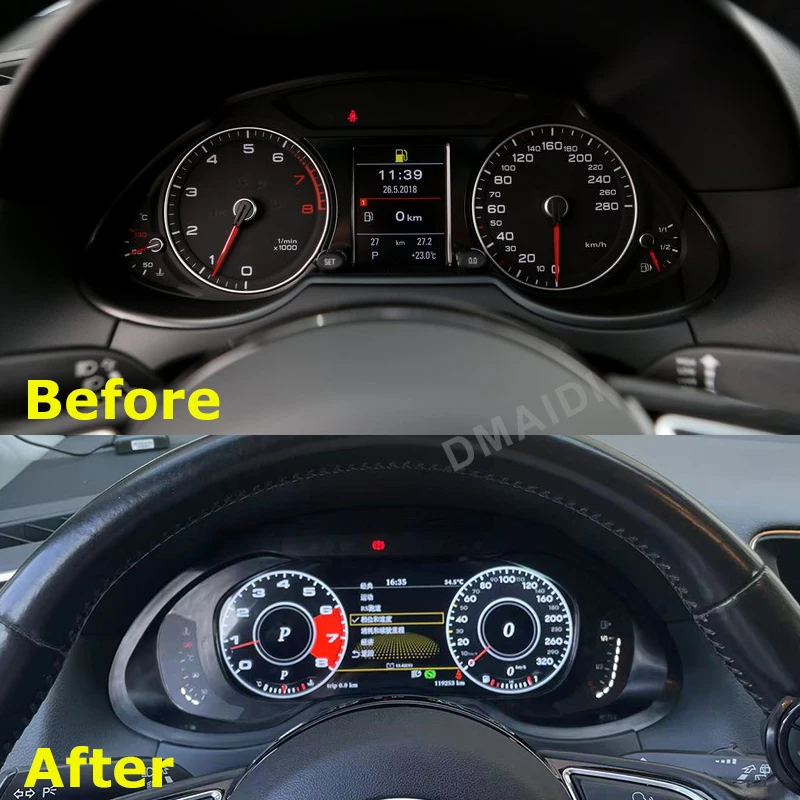 2023  ڵ  Ŭ , LCD ӵ ú , ƿ A4 A4L A5 Q5 SQ5 RS4 S4 RS5 S5  ֽ