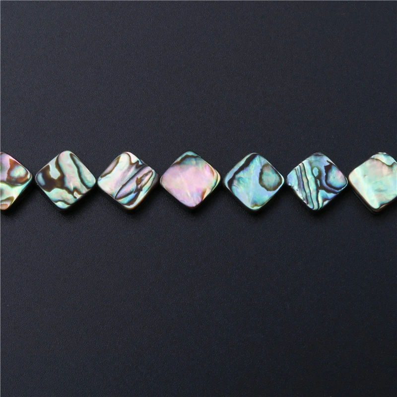 Natural Abalone Shell Waterdrop Square Oval Rectangle Round Flat Beads For DIY Jewelry Making Bracelet Necklace Accessories