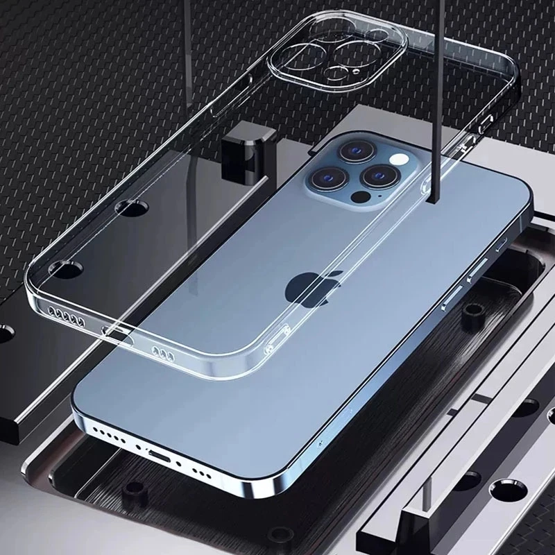 

Прозрачный чехол для телефона iPhone 14 13 Pro Max, силиконовый мягкий чехол для iPhone 13 14 Plus, мягкий акриловый противоударный чехол