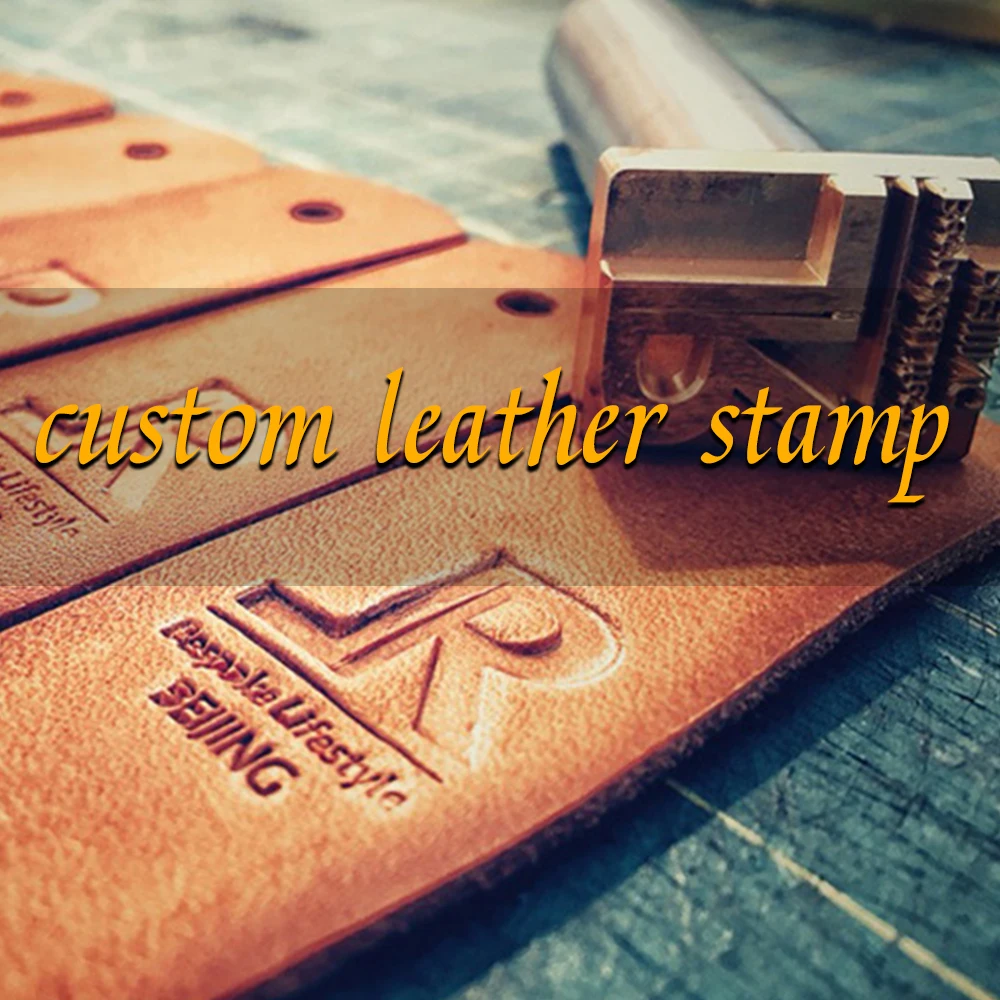 Custom Leather Stamp, Personalised Leather Branding Iron, Custom Brass Stamp  for Vegetable Tanned Leather, Custom Embosser 