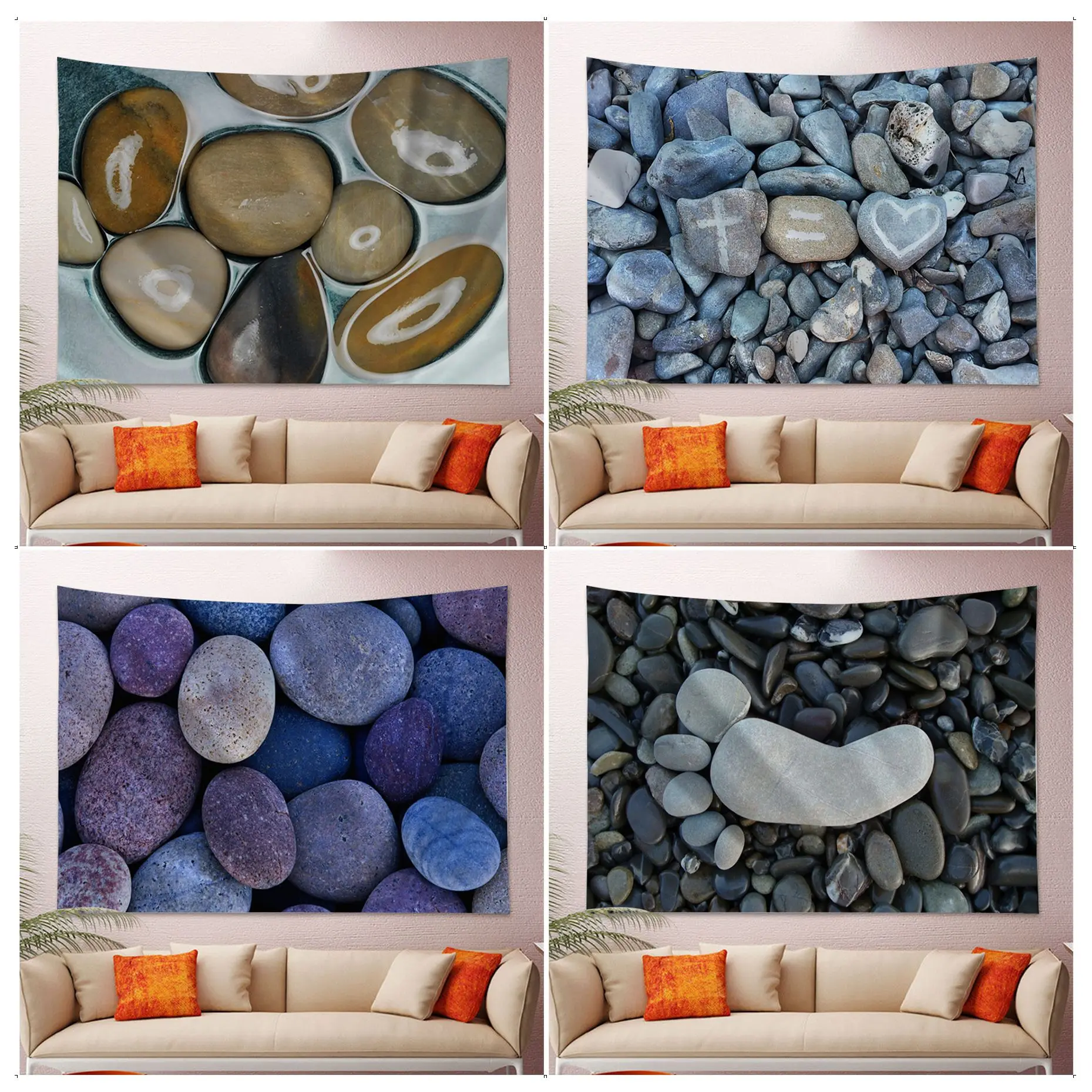 

Stone Chart Tapestry Hanging Tarot Hippie Wall Rugs Dorm Decor Blanket