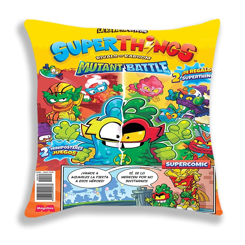 SuperZings Print Pillow Case Kids Cartoon Pillow Throw Comfortable Bed Safo Cushion Covers Super Things Decorative Pillowcase