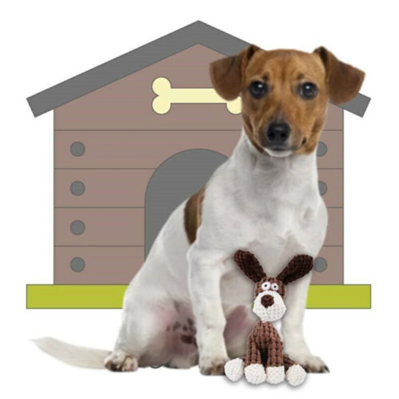 Cute Pet Dog Chew Toy Squeaker Squeaky Soft Plush Play Sound Puppy Teeth Toys