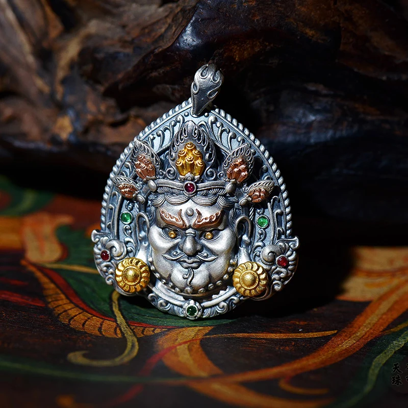 HX China-Chic Pendant Seiko Yellow God of Wealth Pendant for Men and Women Retro Talisman Retro Fashion Jewelry