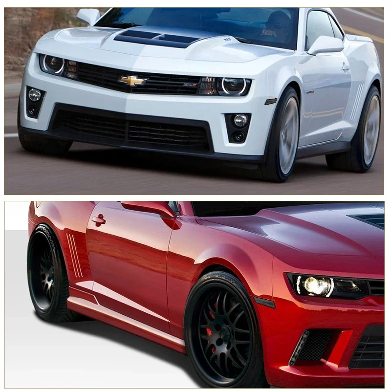 훈제/앰버/레드/클리어 렌즈 자동차 앞 뒤 범퍼 사이드 마커 라이트 커버 하우징 Chevrolet Camaro 2010-2015 전구 없음