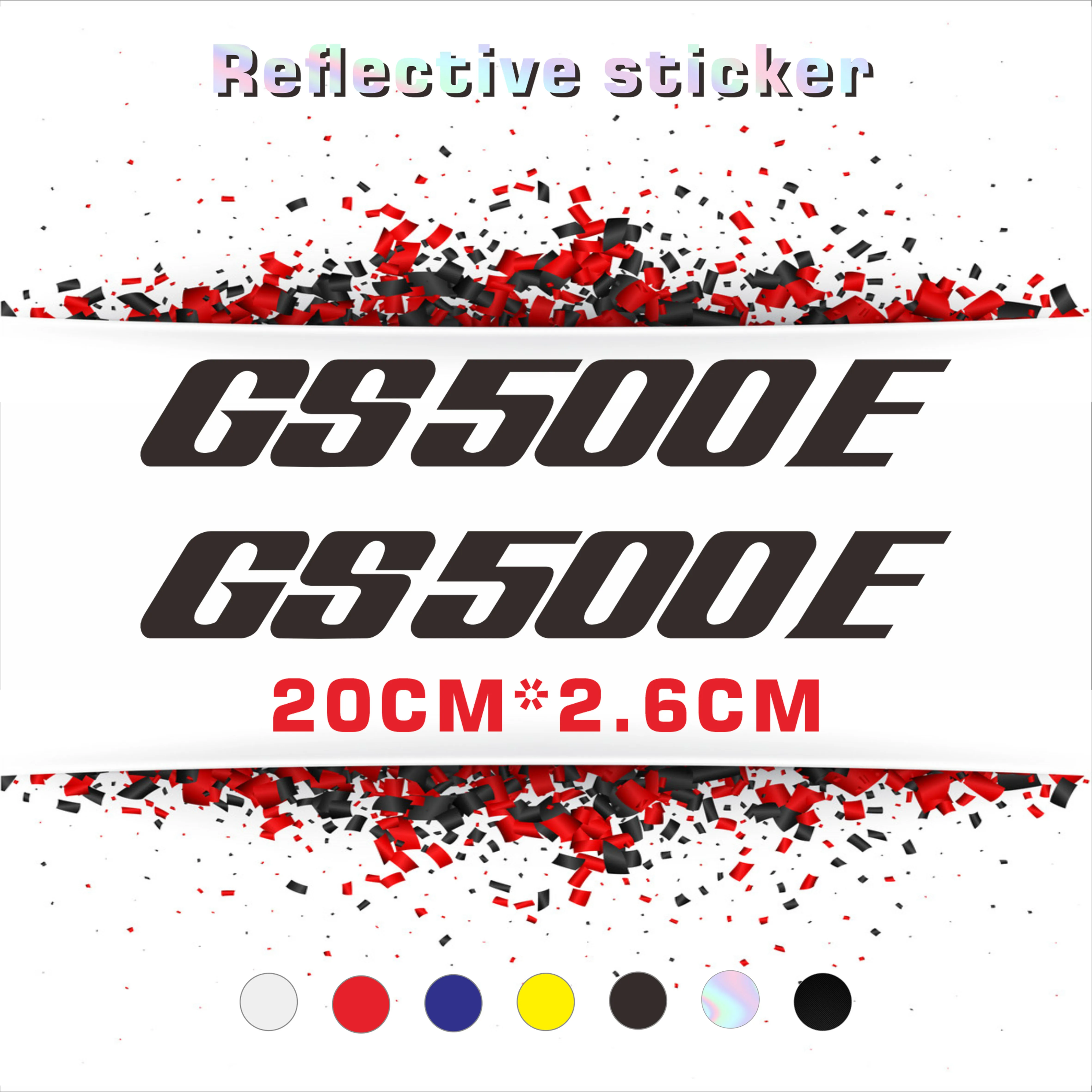 

8Inch Reflective Sticker Decal Motorcycle Car Sticker Wheels Fairing Helmet Sticker Decal For 2023gs500e