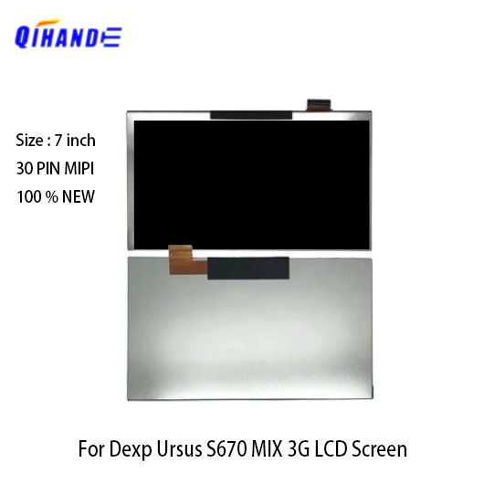 

30PIN For 7''Inch Dexp Ursus S670 MIX 3G LCD Display Matrix Tablet Inner LCD Screen Panel Module Glass Repair Replacement