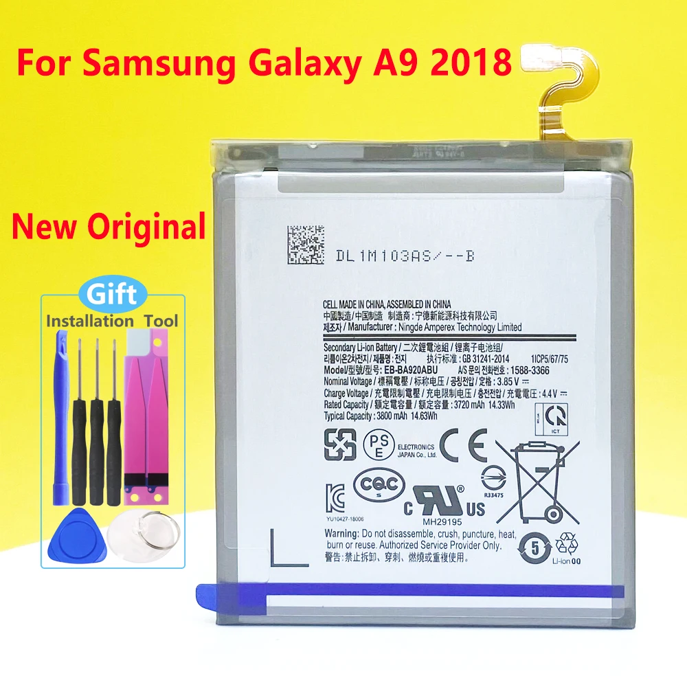 Новый оригинальный аккумулятор для телефона Samsung Galaxy A9 2018 A9s Star Pro |