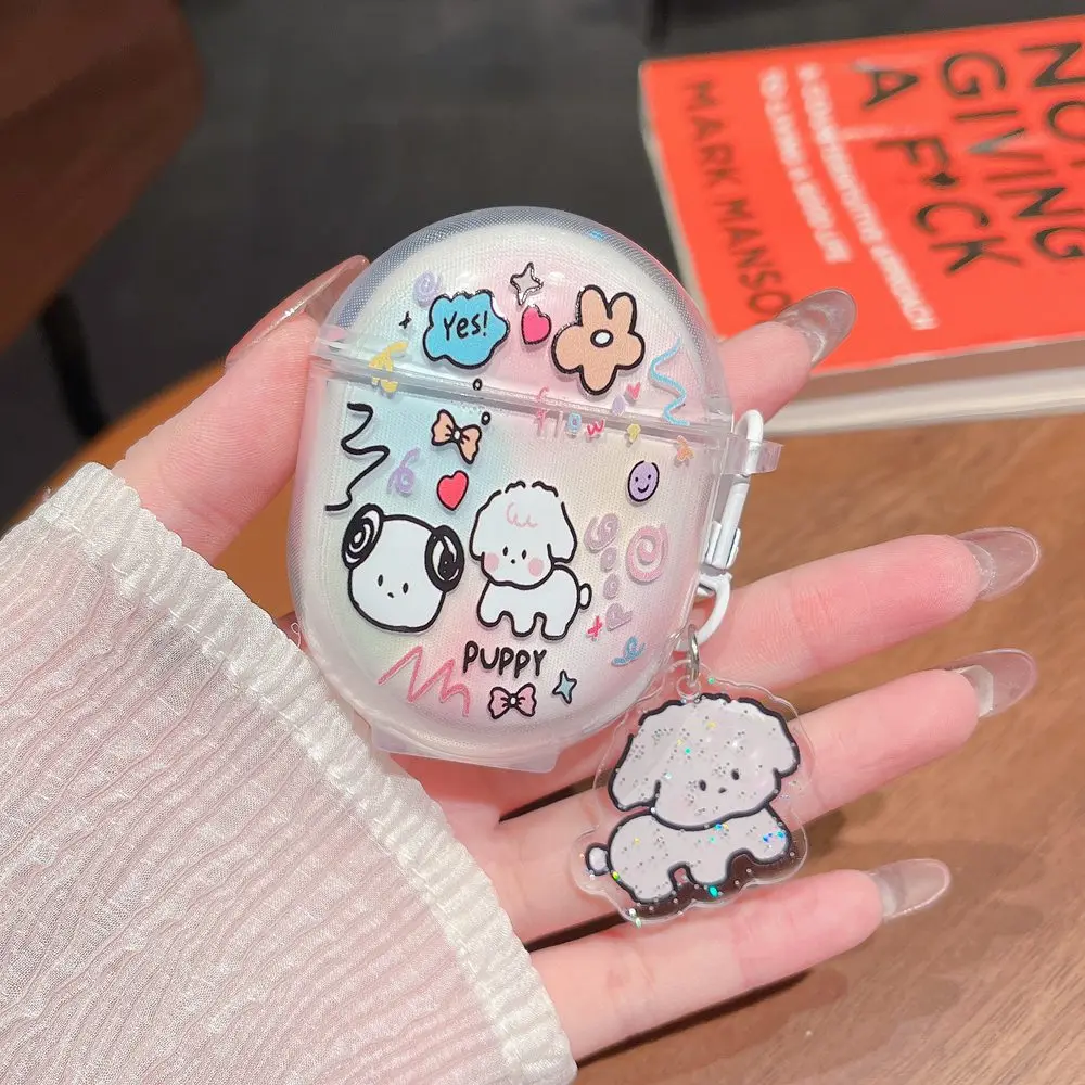 Cartoon Soft Cover with Keychain for Wireless Earphone Case