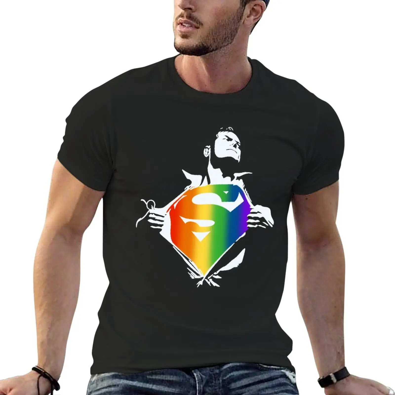 

New Super Pride T-Shirt Short sleeve T-shirt for a boy vintage clothes quick drying t-shirt Men's clothing