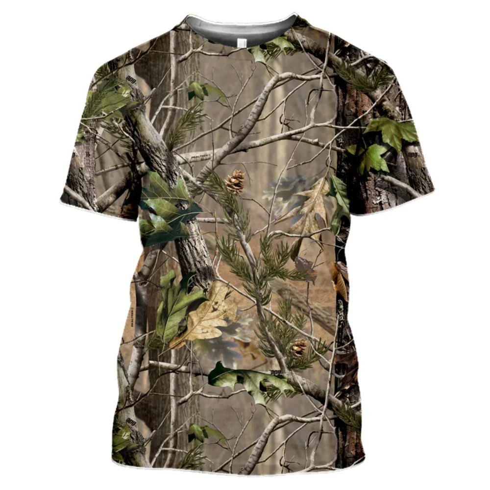 Jagd Camouflage T-Shirt Sommer T Shirt Mann 3D Druck Streetwear Kleidung Kurzarm Kleidung Luxus T-Shirt Männer Kleidung – Detail 8