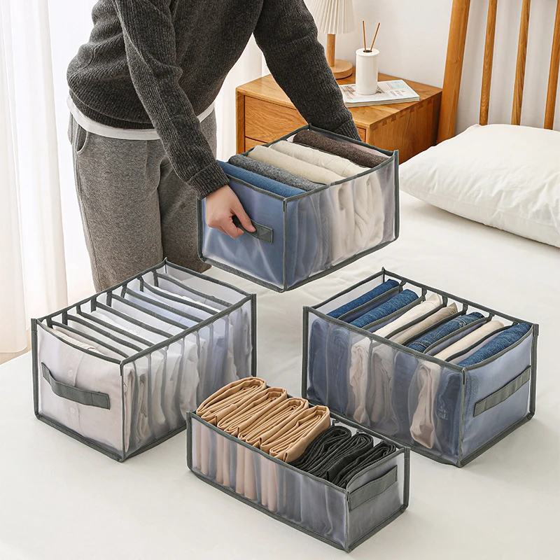 Jeans Compartment Storage Box Jeans Organizer Storage Box Clothes