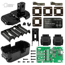 

P108 Lithium Battery Box 10 Cell Plastic Shell Case PCB Circuit Charging Protection Board Replacement For RYOBI 18V /P103 /P108