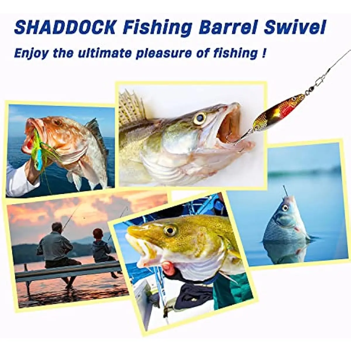 S Fishing Tackle Rolling Fishing Swivels - Stainless Steel, 20-500pcs, Saltwater/Freshwater, 20-1323LB Barrel Swivel S Fishing Tackle Rolling Fishing Swivels - Stainless Steel, 20-500pcs, Saltwater/Freshwater, 20-1323LB Barrel Swivel
