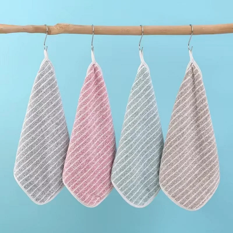 극세사 손수건, 속건성 흡수성, 부드럽고 피부 친화적인, 가정 욕실 용품, 호텔 야외용, 4 개