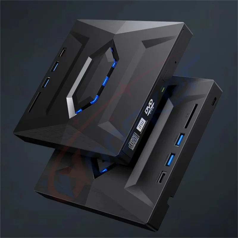 USB3.0 Type C External CD DVD VCD Optical Drive 3-in-1 Multi-Function SD Card U