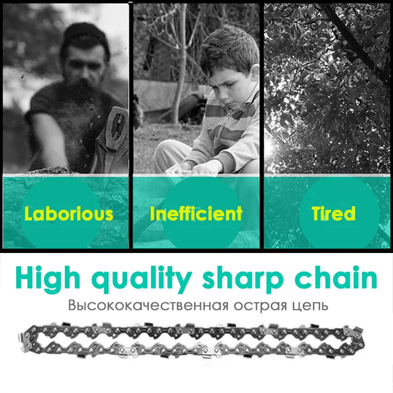 Description Picture 2 of item6in Chain Saw 1/4 Chains Blade Electric Chainsaws bar Parts Garden Tools Spares Steel 6in 36,DL,Mini Electric Chainsaws Chain