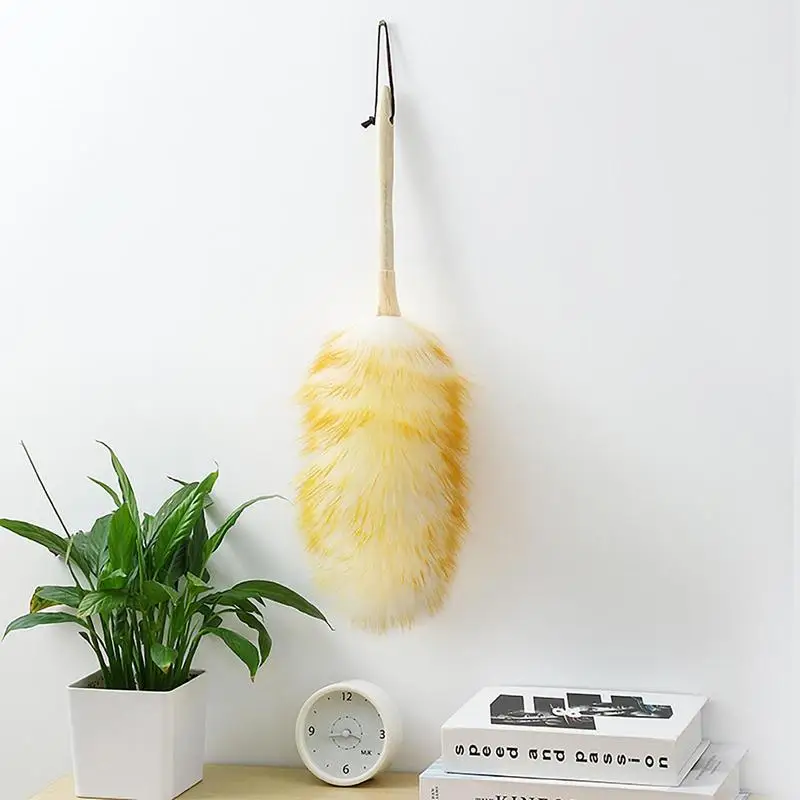 

Wool Duster Duster Removal Dusting Broom Long Handle Cleaning Tool Multifunctional Furniture Dust Removal Tool Feather Duster