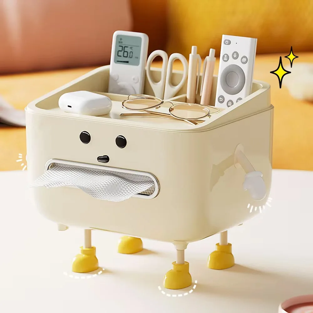 UFORU Paper towel box Household living room desktop bedroom bedside remote control multi-function table storage paper box 2