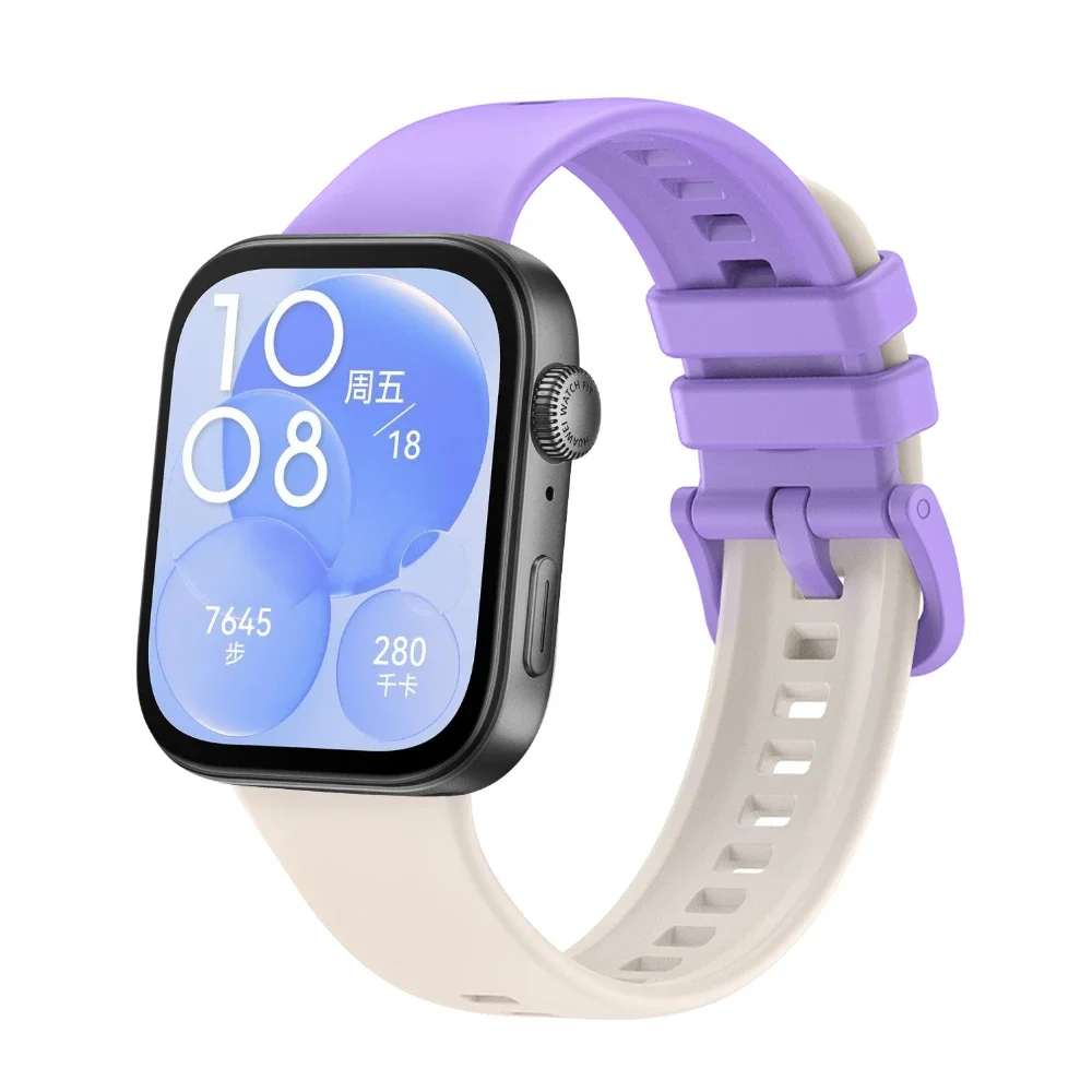 Colorful Silicone Strap with Buckle for Watch Fit Accessories