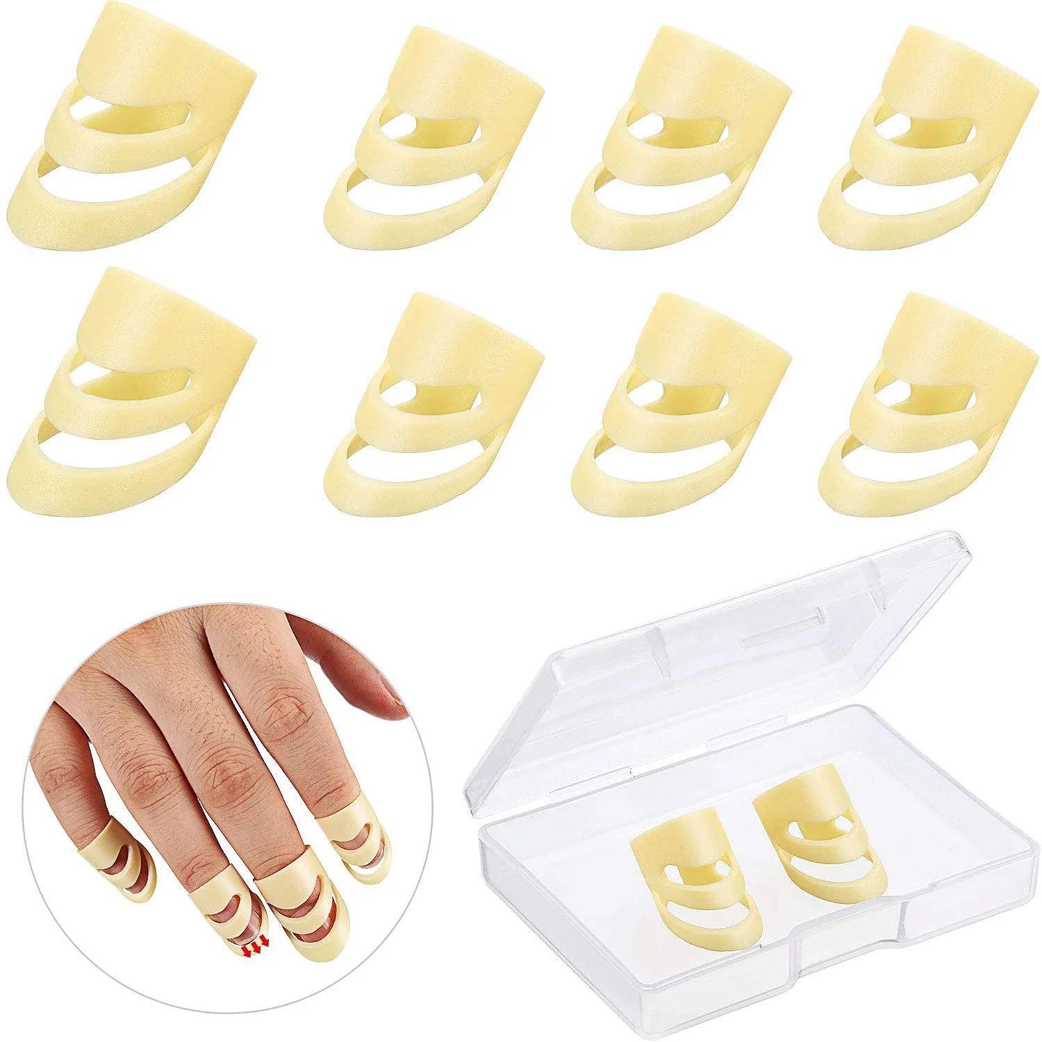 

8 шт., пластиковые медиаторы для гитары, среднего и большого размера