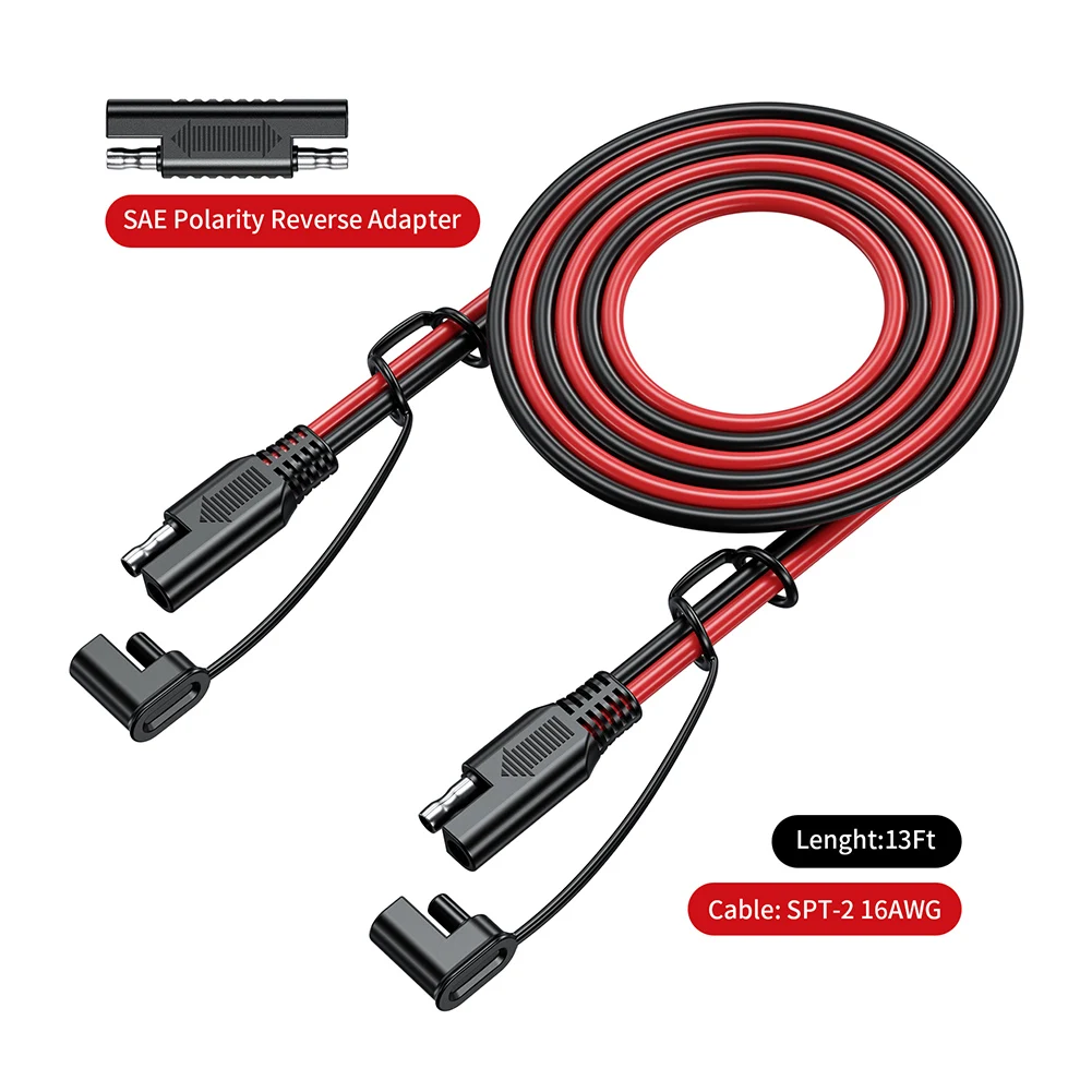 배터리 충전 케이블 SAE-SEAE 12V-36V 자동차용 16 AWG 라인 태양광 자동차 배터리 SAE 전원 케이블 커넥터 플러그 와이어 커넥터 케이블
