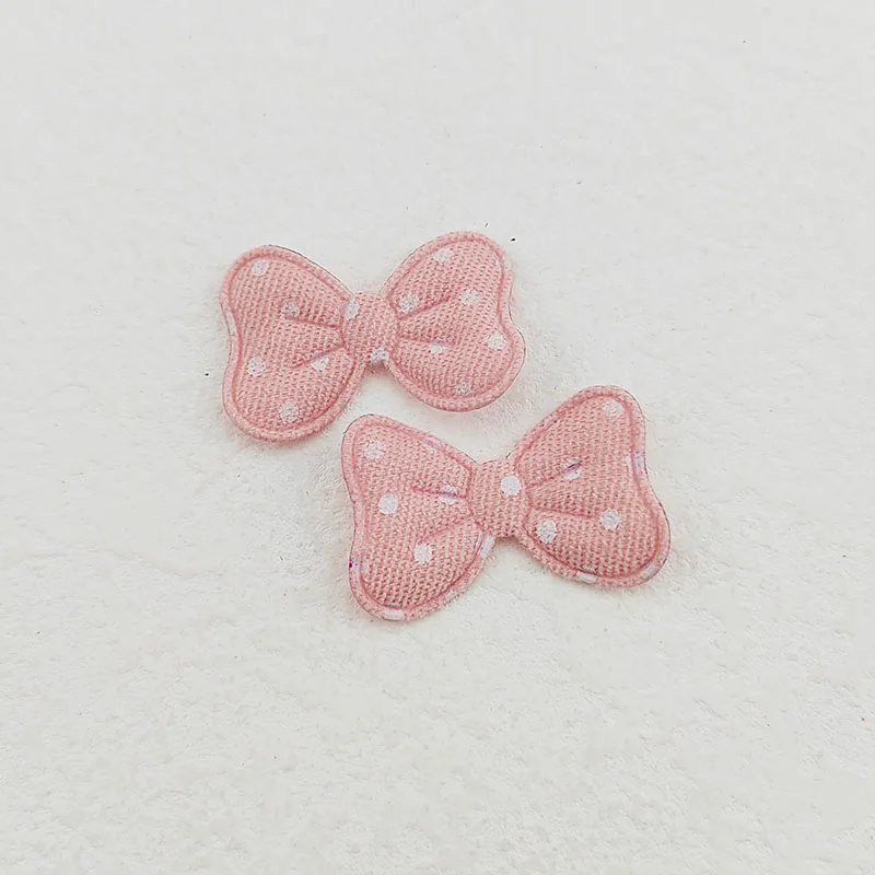 100 Stücke 4X2,5 CM Polka Dot Stoff Bowknot Applikationen Für Kleidung Hut Nähzubehör DIY Kopfbedeckung Haarspange Bogen Dekor Patches – Detail 17