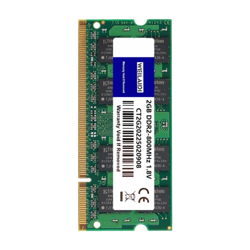 DDR2 2GB 667MHZ 800MHZ PC2-6400S Memoria Ram 200pin 1.8V SODIMM RAM 노트북 컴퓨터 메모리 Ram은 듀얼 채널을 지원합니다
