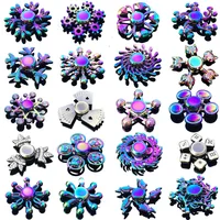 Rainbow Fidget Metal Spinner Colorful Finger Spinners High Speed Hand Spinners Fidget Toys for Stress Anxiety Relief for Adults 1