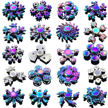 Rainbow Metal Fidget Spinner 1