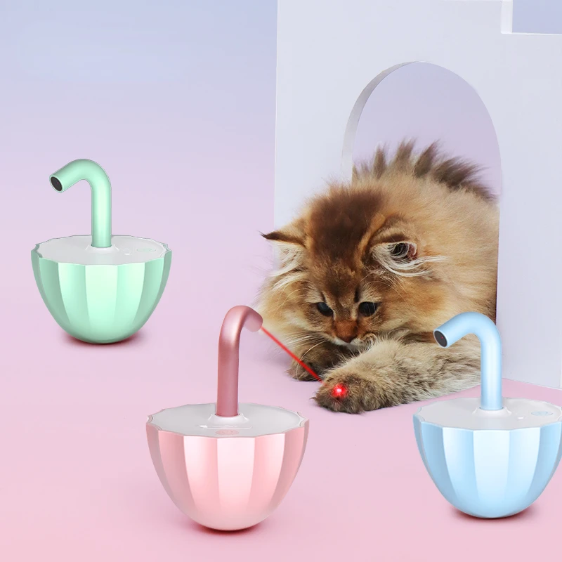 

Cat Umbrella Laser Toy Interactive Kitten Automatic Toy Smart Game Active for Cats Electric Fun Intelligent USB Charging